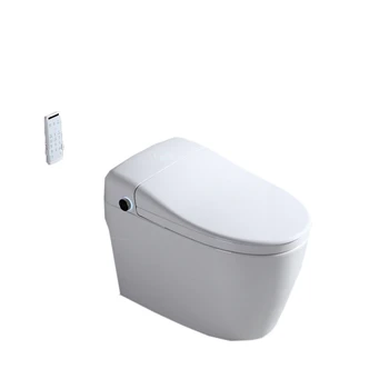 Nova tecnologia oculta do tanque inteligente sanitário, de cerâmica, de uma peça inteligente, casa de banho wc, casa inteligente closestool WC