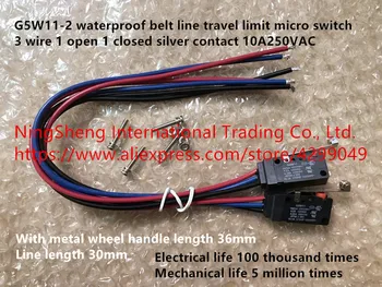 Novo Original 100% G5W11-2 à prova d'água cinto de 3 linha de limite de percurso alça longa micro-interruptor 10A250VAC