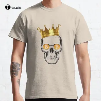 O Rei Do Bitcoin Clássica T-Shirt T-Shirt T-Shirts Mens Personalizado Aldult Adolescente Unissex Digital De Impressão De Camisetas De Presente Personalizado