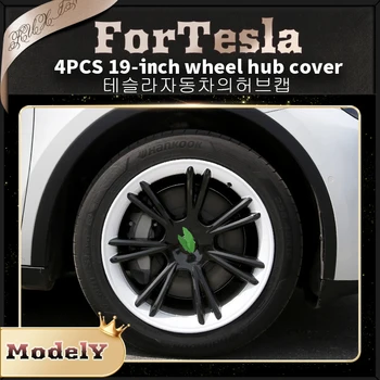 Para o Tesla Model Y Modelo 3 4PCS Tampa do cubo Original Carro de Substituição da capa de Roda Calota de Automóvel Cobertura Completa de Acessórios 2017-2022