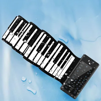 Profissional Controlador de Aprendizagem de Piano Eletrônico Bluetooth Real de 88 teclas de Piano Roll Macio Fechar Adesivo Musica Instrumento Musical