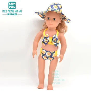 Roupas de boneca de moda funda maiô, biquíni ajuste de 18 Polegadas de Boneca Americana Acessórios Menina de Brinquedos para Aniversário