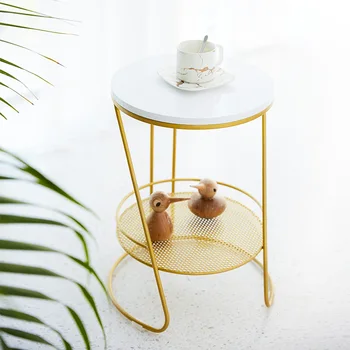 Tampo de mármore sofá e mesa de mesa de canto da mesa redonda pequena mesa de café de ouro preto pernas quadro