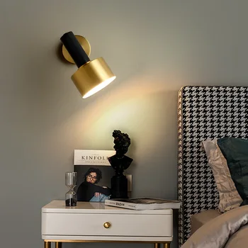 vintage cama lâmpada de parede de cristal candeeiro de parede, iluminação de pedra de bola de vidro de madeira do corredor lâmpada de parede quarto sala de estar lâmpada de parede