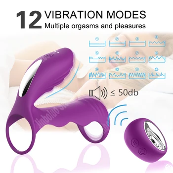 Wearable Vibrador Vibrador para as Mulheres Estimulação do Clitóris Sexo Ferramentas para Casais Anal Plug Pênis Anéis Vibrador para Casal